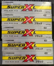 CEMEDINE SUPER X 8008 BLACK ADHESIVE 135ml 170g IN BOX SET OF 5 Japan NEW F/S
