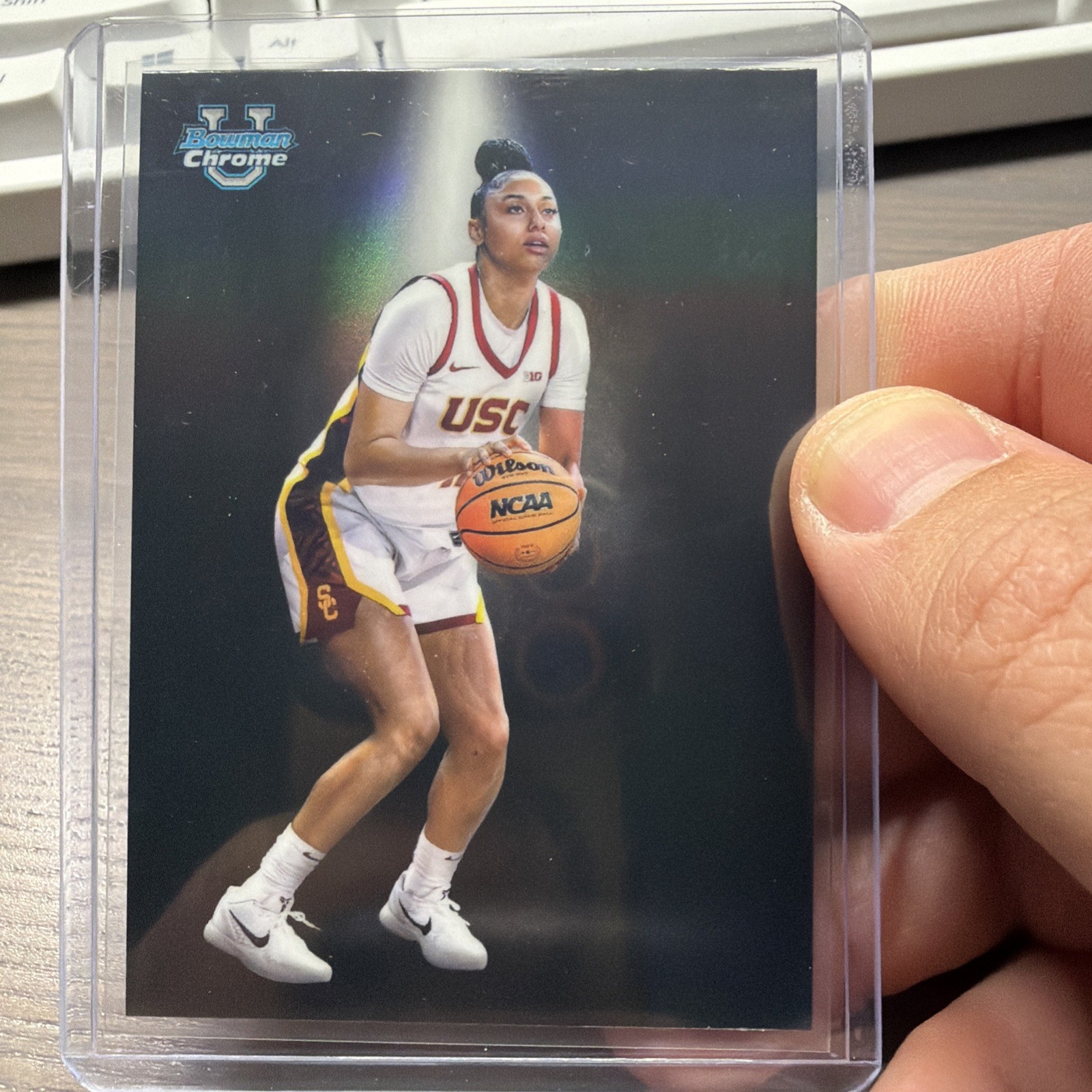 Topps 2025 Bowman Chrome Juju Watkins Spotlight Case Hit USC Trojans BNS-4