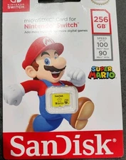 New Sandisk 256GB MicroSDXC Card SDSQXAO-256G-ATCZN For Nintendo Switch