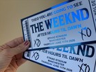 Event Foil Ticket Personalised, The Weeknd, Keepsake Ticket
