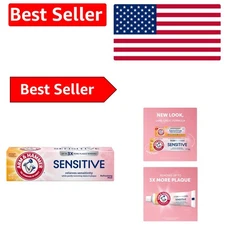 Pack of 12 Sensitive Teeth Toothpaste with Fresh Mint & Fluoride Protection