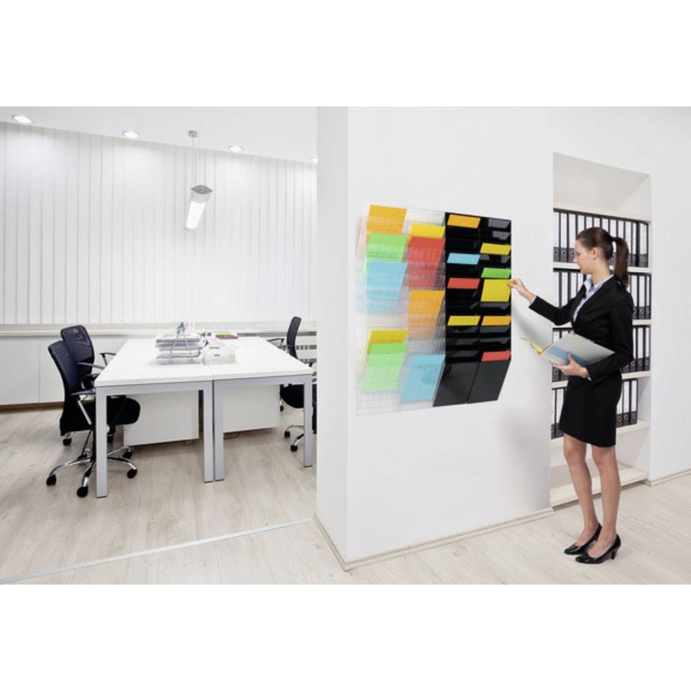 Porte-brochures Durable FLEXXIBOXX 12 A4 vertical avec 12 cases de 24mm