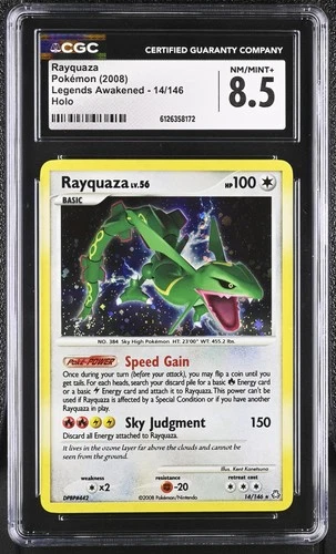 CGC 8.5 Rayquaza 2008 Legends Awakened 14/146 Holo Pokemon Card