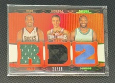 MANU GINOBILI MICHAEL REDD GILBERT ARENAS 2006-07 TRIPLE THREADS #ED 20/36 1/1