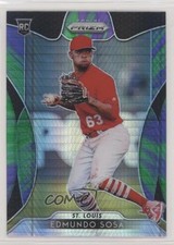 2019 Panini Prizm Tier III Purple & Green Hyper Prizm Edmundo Sosa #286 2rz