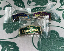 Disney Lorcana Logo Pins Blue Purple Green
