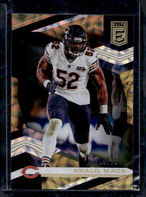 2020 Donruss Elite Khalil Mack Gold Parallel #/10 Chicago Bears