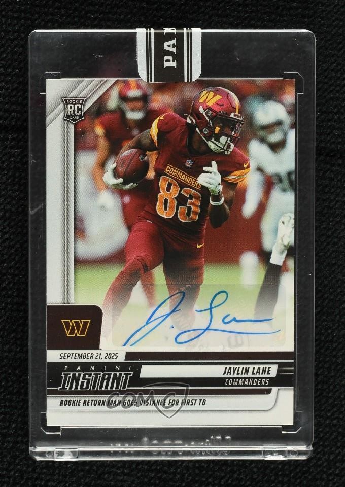 2025 Panini Instant Auto 3/99 Jaylin Lane #93 Rookie Auto RC 03hd