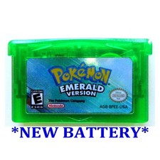 Pokemon Emerald Version New Battery Game Boy Advance AUTHENTIC - READ