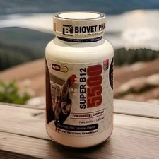 B-12 5500 + B12-5500 B-12 5000 Hierro Gallos Roosters NUTRI-LINE - 100 TABS