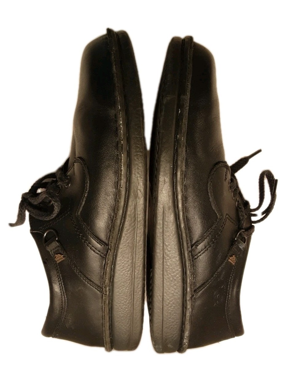 FINN COMFORT-VAASA-Black Leather Lace Up Shoes-Wide Toebox  display picture 3
