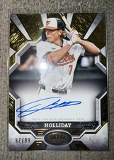 Jackson Holliday 2025 Topps Tier One Auto /99 Gold Foil Rare
