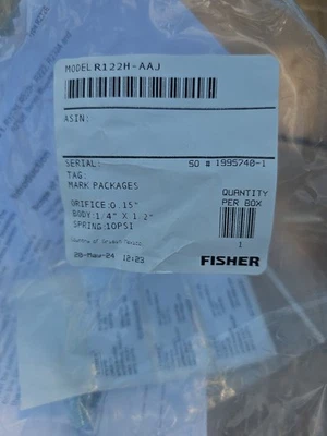 Emerson-Fisher LP-Gas Equipment R122H-AAJ First Stage Compact Regulator