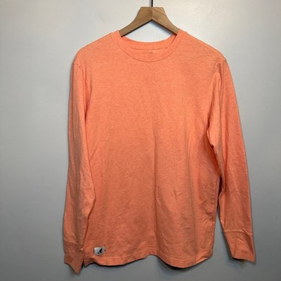 Kangol Women's Peach Heather Long Sleeve Crew Neck Shirt K9167L Size Medium