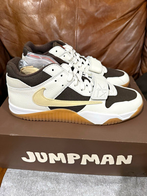 Jordan Jumpman Jack TR Sail/Muslin/Dark Mocha Leather Low Top FZ8117-100 Size 13