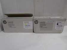 HP CF472XC CF470XC 657X M681 M682 Yellow and Black Toner LOT OF 2 NEW OPEN BOX