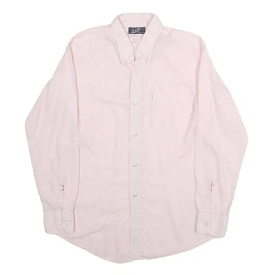 LEVI'S Hommes Rose Coton Boutonnière Chemise M Classique Décontracté Long Manche - Photo 1/4
