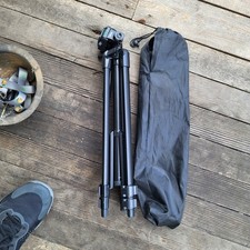 onn 52" Aluminum Compact Camera Tripod Adjustable Height  1 Screw Broke Off 