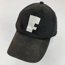Unknown F Logo Youth Black Ball Cap Hat Adjustable Baseball