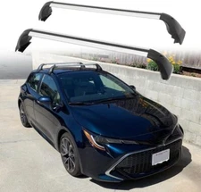 For 2019-2025 Toyota Corolla Hatchback Roof Rack Cross Bar Luggage Cargo Silver 