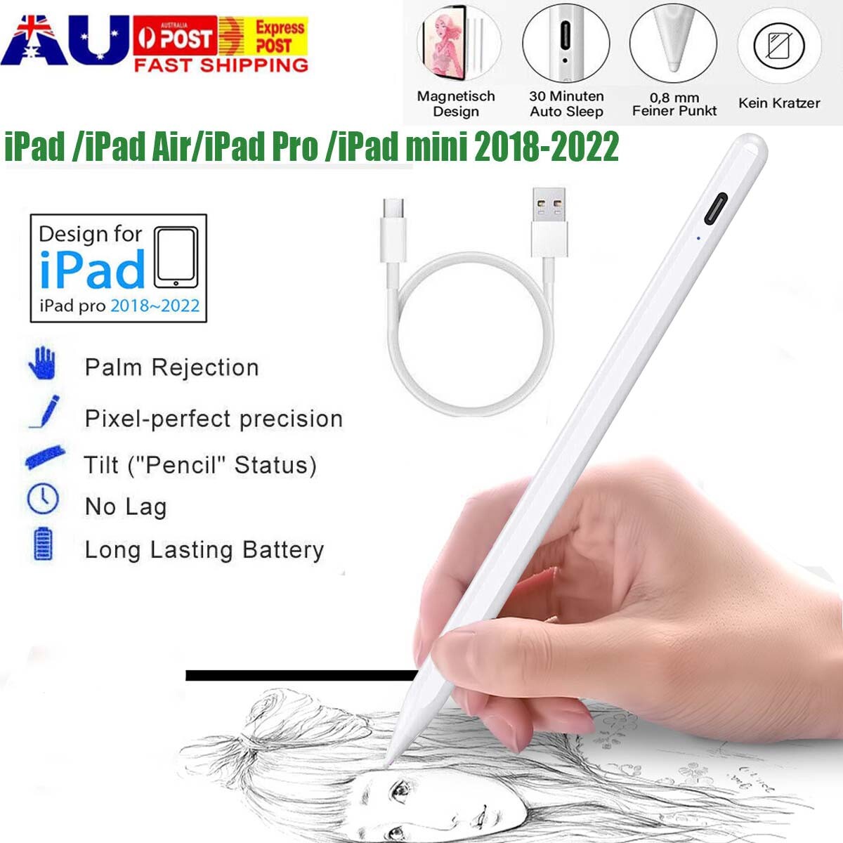 Drawing Is Ipad Air Compatible With Apple Pencil Stylus Pen 2ed