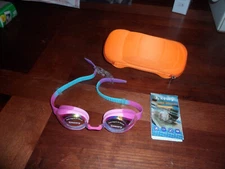 New Keary Anti-Fog Swimming Googles Rainbow Color For Youth Toddler W/ Case