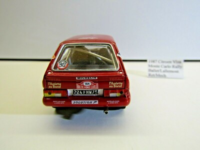 Citroën Visa 1000 Pistes N°164 – Monte-Carlo 1987 – Échelle 1/43 – Ixo – Ballet/Lallement – Collection