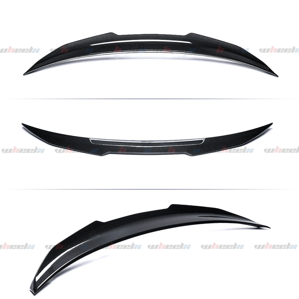 For 14-20 BMW F32 428i 430i 435i 440i PSM Style Carbon Fiber Trunk Spoiler Wing - Image 3 of 4
