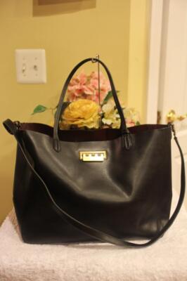 Zac Posen Eartha Everyday Shopper Leather Tote BAG PURSE  (PU500