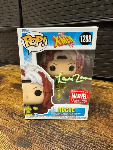 JSA Signed Lenore Zann Funko Pop! Marvel Rogue Amazon Exclusive 1288 w Protector