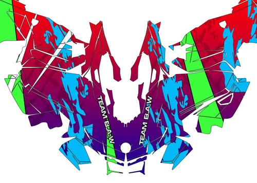 2023+ Ski Doo Gen5 Summit & Freeride Madness Graphic Kit Wrap Decals Design - Picture 2 of 2