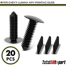 20Pcs Bumper Fascia Retainer Clips Single Head for Chevrolet Olds 8.73mm Nylon