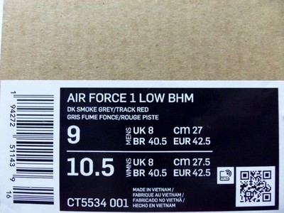 NIKE AIR FORCE 1 LOW BHM  display picture 1