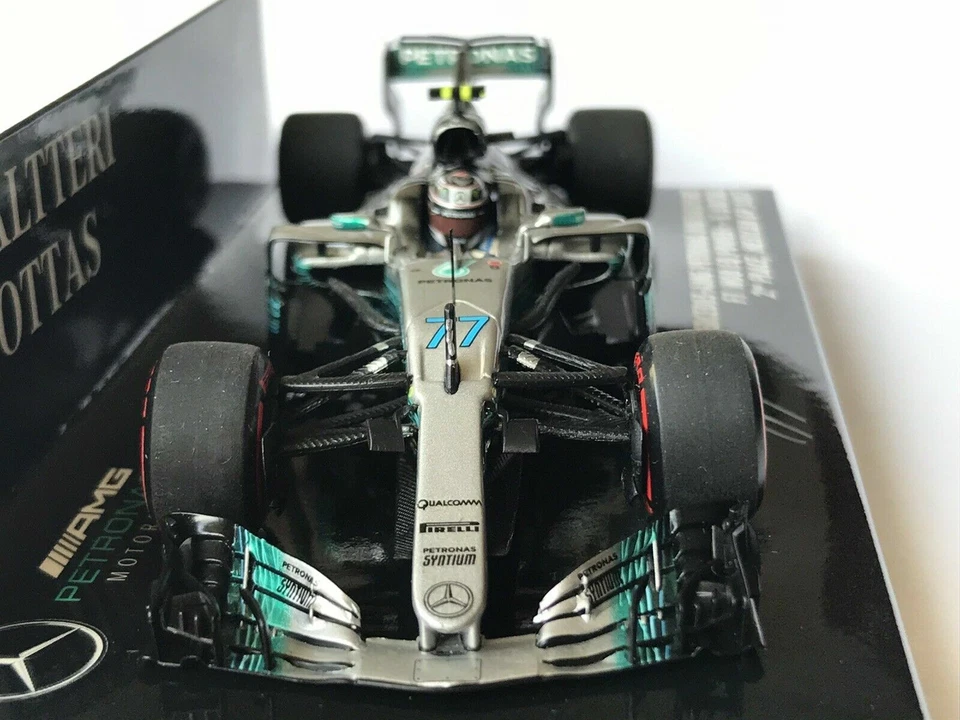 MODELLINO AUTO SCALA 1:43 F1 MINICHAMPS MERCEDES AMG W08 BOTTAS MEXICAN GP 2017 - Immagine 3 di 4