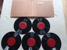 COFFRET 5 LP 33T ASSIMIL "English Without Toil" METHODE D ANGLAIS °