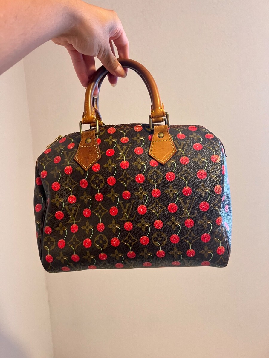 Louis Vuitton LV Speedy 25 Handbag Murakami Cerises Cherry | eBay
