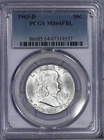 1963-D Franklin Half Dollar 50c PCGS MS64 FBL