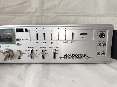 Enregistreur Cassette Stéréo Portable AUDIO VISUAL D6920 - Rare, Pour Pièces
