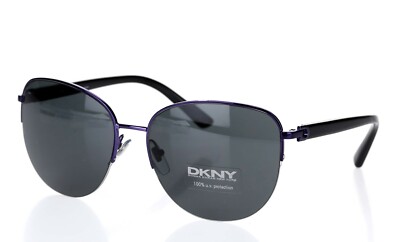 DKNY Womens DY5077 Black & Purple Pilot Sunglasses 124003