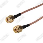SMA Male Plug to SMA Male Straight Crimp RG316 RF Pigtail Coaxial Cable 50cm 20"