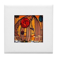Cafepress - Charles Rennie Mackintosh Stained Glass Tile Coast - Tile Coaster, Cafepress - Charles Rennie Mackintosh Stained Glass Tile Coast - Tile Coaster,