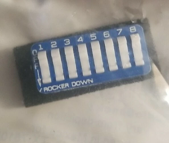 NEW! RadioShack SPST 8-Position DIP Switch 275-1301 2751301 *FREE SHIPPING* - Image 2 of 3