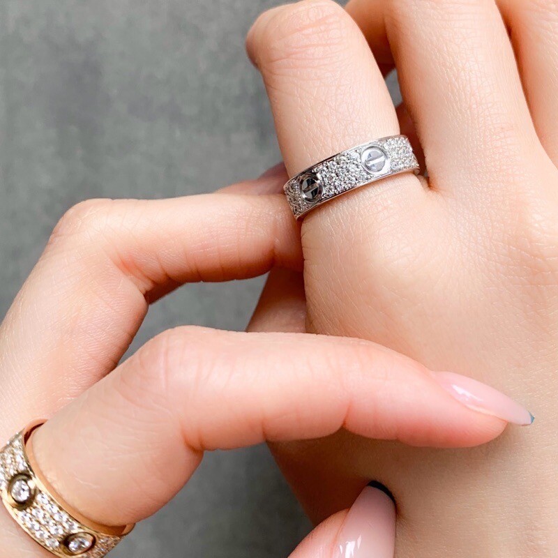 CARTIER Love Ring No. 8 WG Diamond 8 48 Women Ring | eBay CARTIER Love Ring No. 8 WG Diamond 8 48 Women Ring | eBay