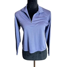 Patagonia Capilene Quarter Zip Base Layer Size Small Lavender Lightweight Purple