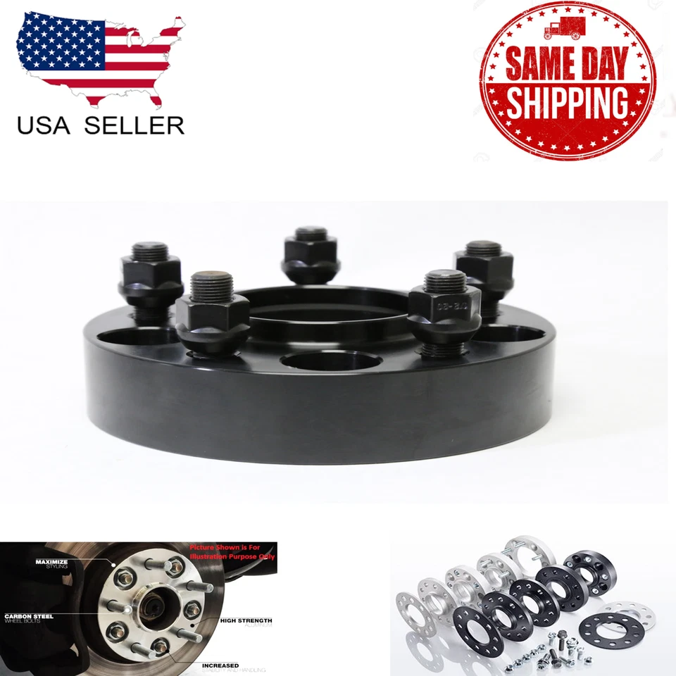 2PC 5X5(127MM) HUBCENTRIC ADAPTER 1'' FIT JEEP COMMANDER GRAND CHEROKEE WRANGLER - Image 2 of 3