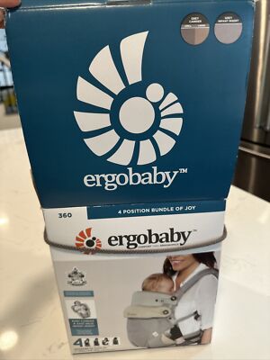 Ergobaby 360 Bundle of Joy 4 Position Baby Carrier - Grey (BCII360AGRYV3)
