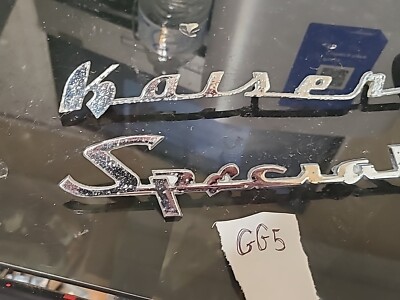 VINTAGE 1954 55 KAISER SPECIAL EMBLEM SET OEM 745405 | eBay