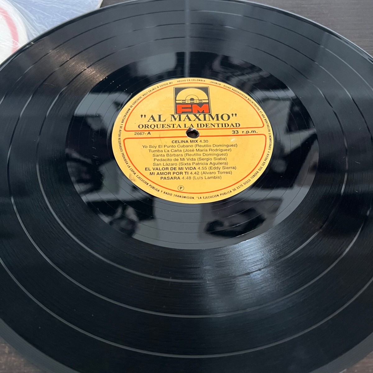 Orquesta La Identidad - Al Maximo ULTRA RARE LP SALSA