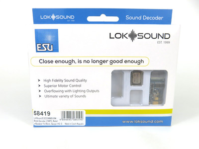 ESU 58419 LokSound V5 HO DCC/MM/SX/M4 21 MTC 21 Pin Sound Decoder,With Speaker
