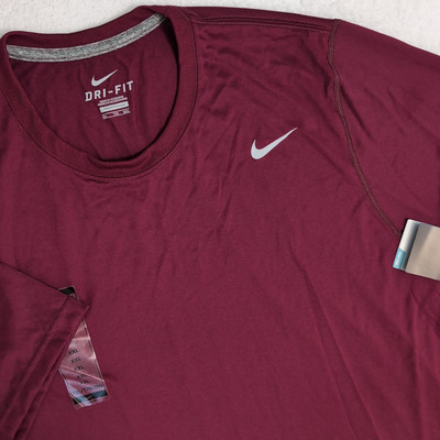 NEW NIKE Men's DRI-FIT Red Shirt Stay Cool When it Heats Up Size-2XL